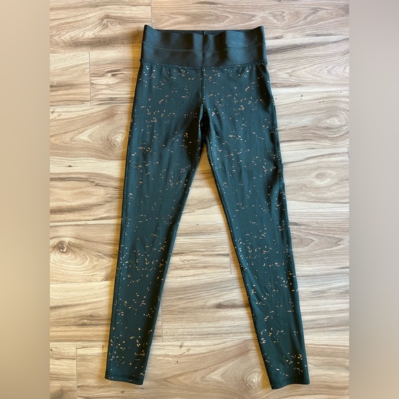 Champion (c9) Green and Gold Leggings. Size S. Super thick elastic waist. - Picture 1 of 7